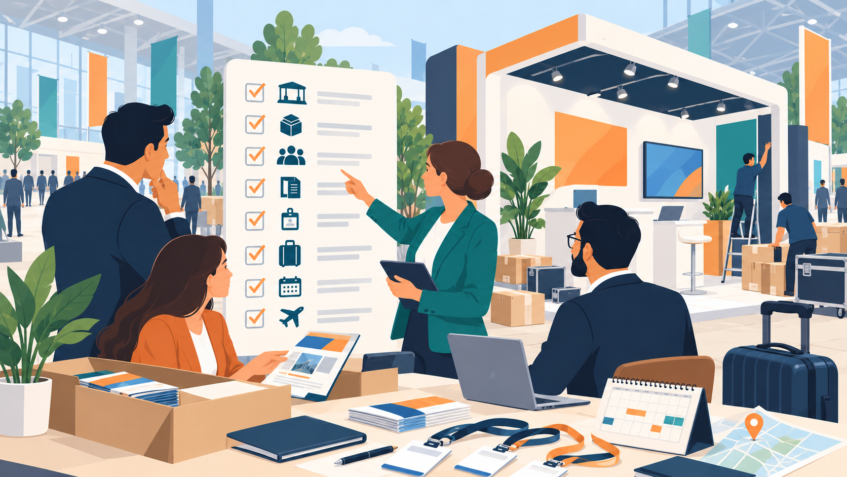 Premier salon comme exposant ? La checklist avant le départ